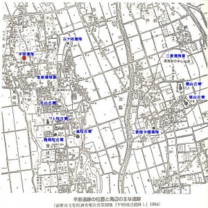 三雲南小路遺跡周辺図